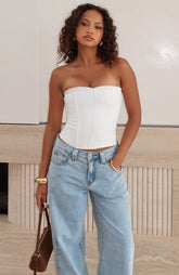 Sweet Drift Strapless Bustier Cream