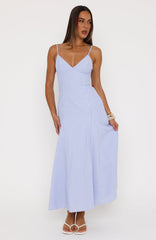 Truly Unforgettable Maxi Dress Blue Stripe