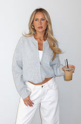 Unbreakable Bond Knit Jacket Grey Marle