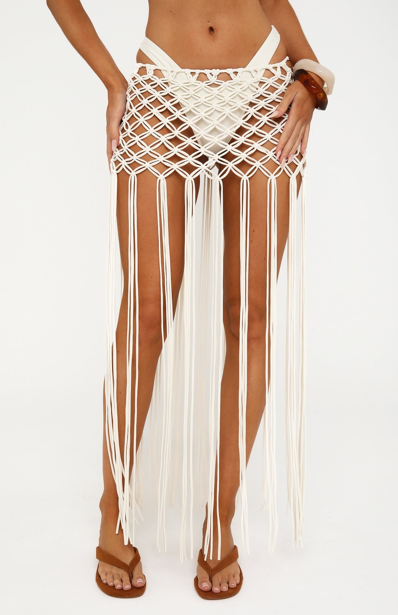 Tease And Tangle Mini Skirt Coconut