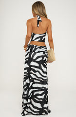 Tropic Isla Maxi Dress Blurred Noir