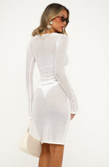 Anouk Knit Midi Skirt Off White