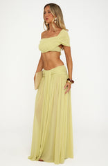 Amore Ease Maxi Skirt Pistachio Mist