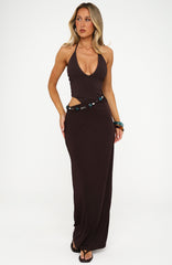 Dolce Muse Maxi Dress Chocolate