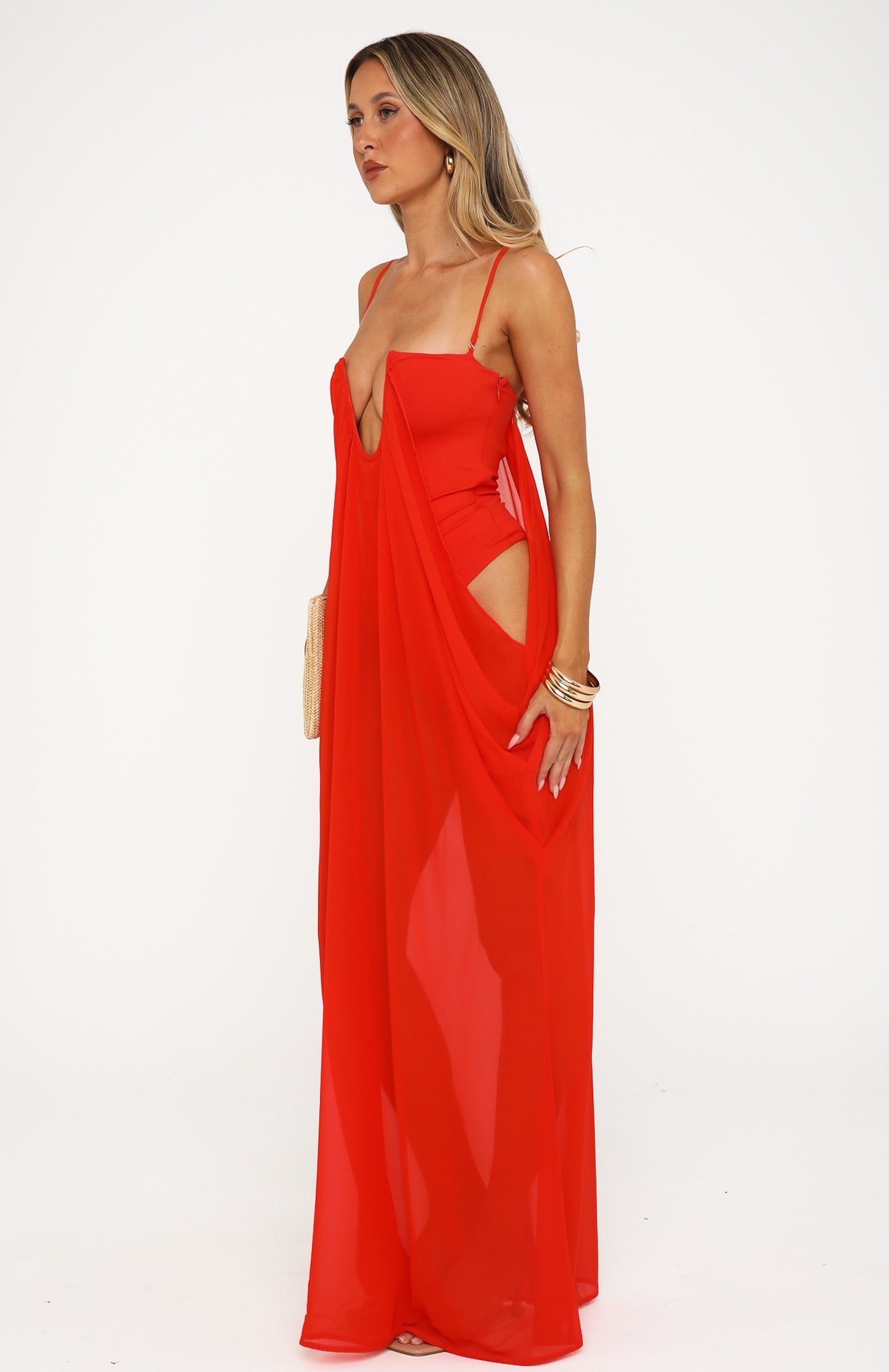 Sol Rio Maxi Dress Flame