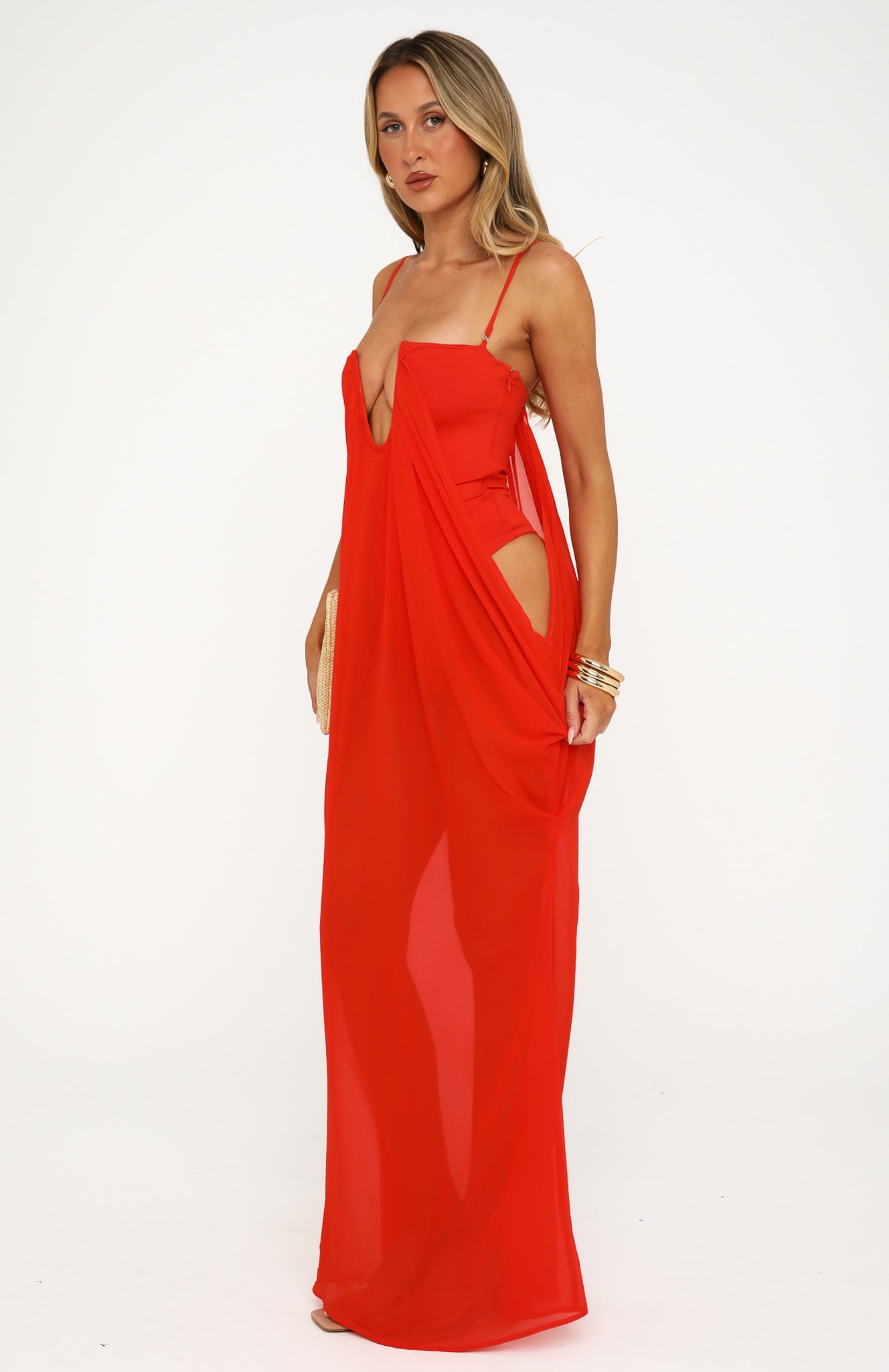 Sol Rio Maxi Dress Flame