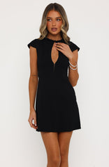 Feeling Flirty Cutout Mini Dress Black