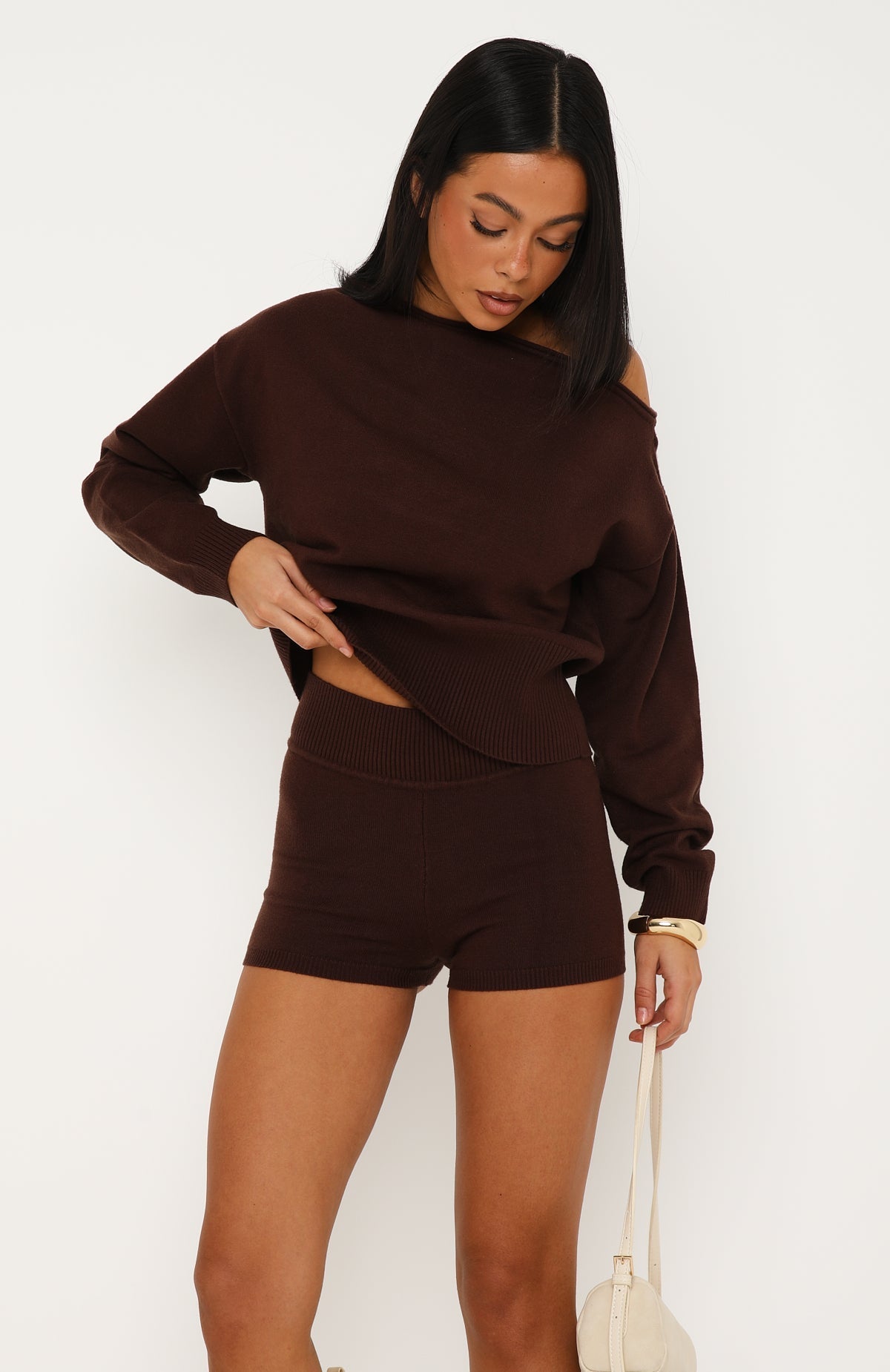 Everything To Everybody Sweater Dark Chocolate