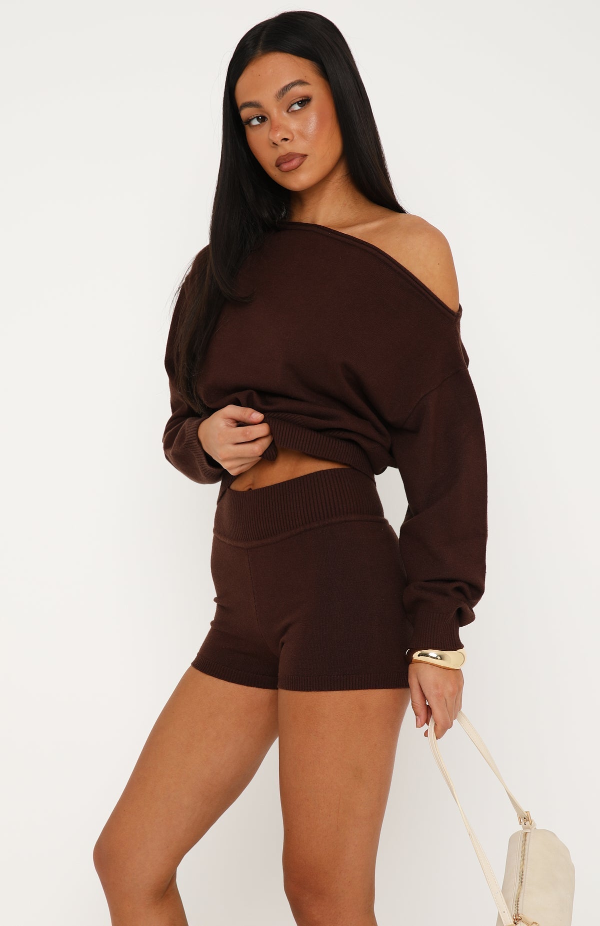 Everything To Everybody Sweater Dark Chocolate
