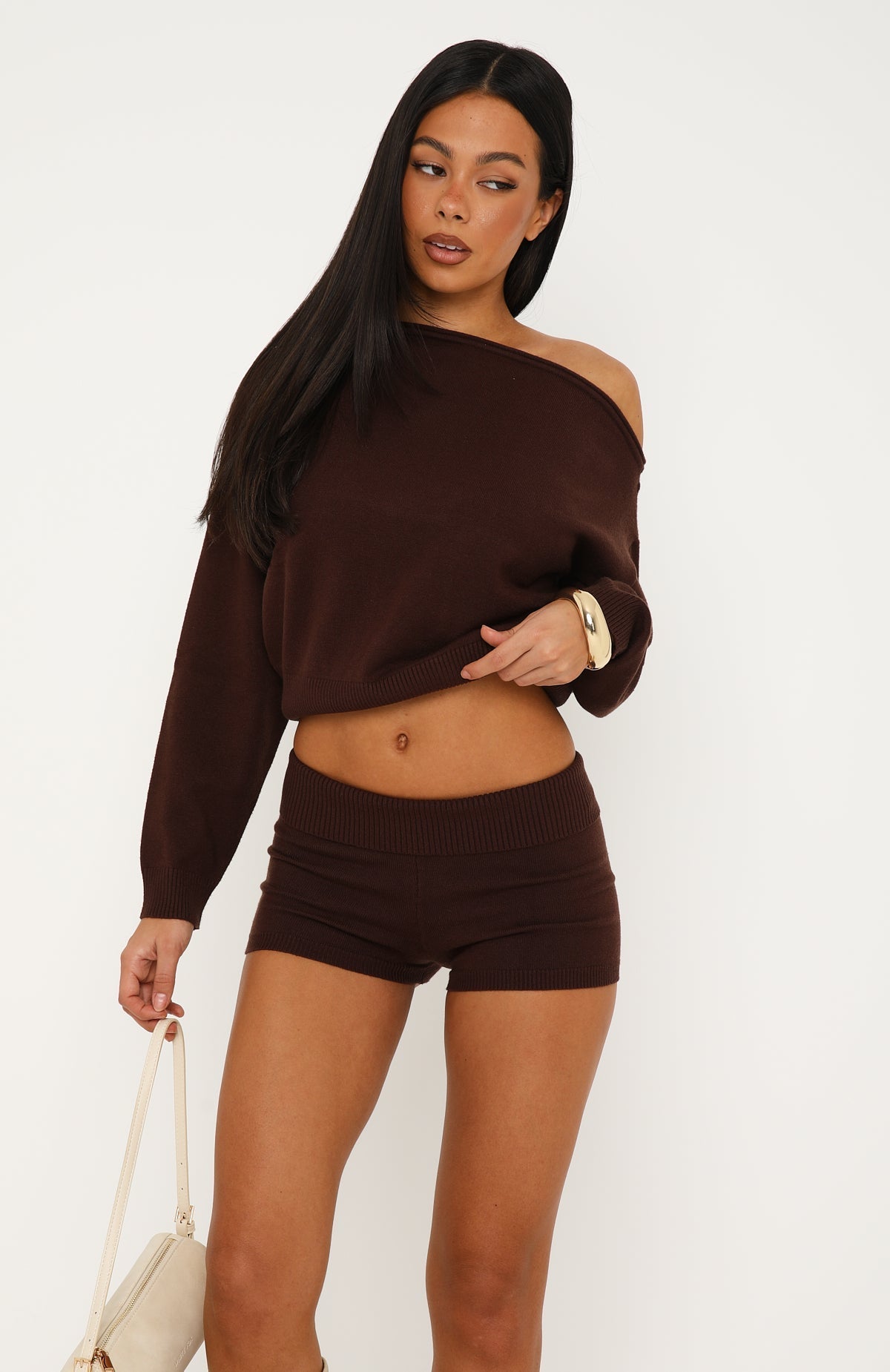 Everything To Everybody Booty Shorts Dark Chocolate