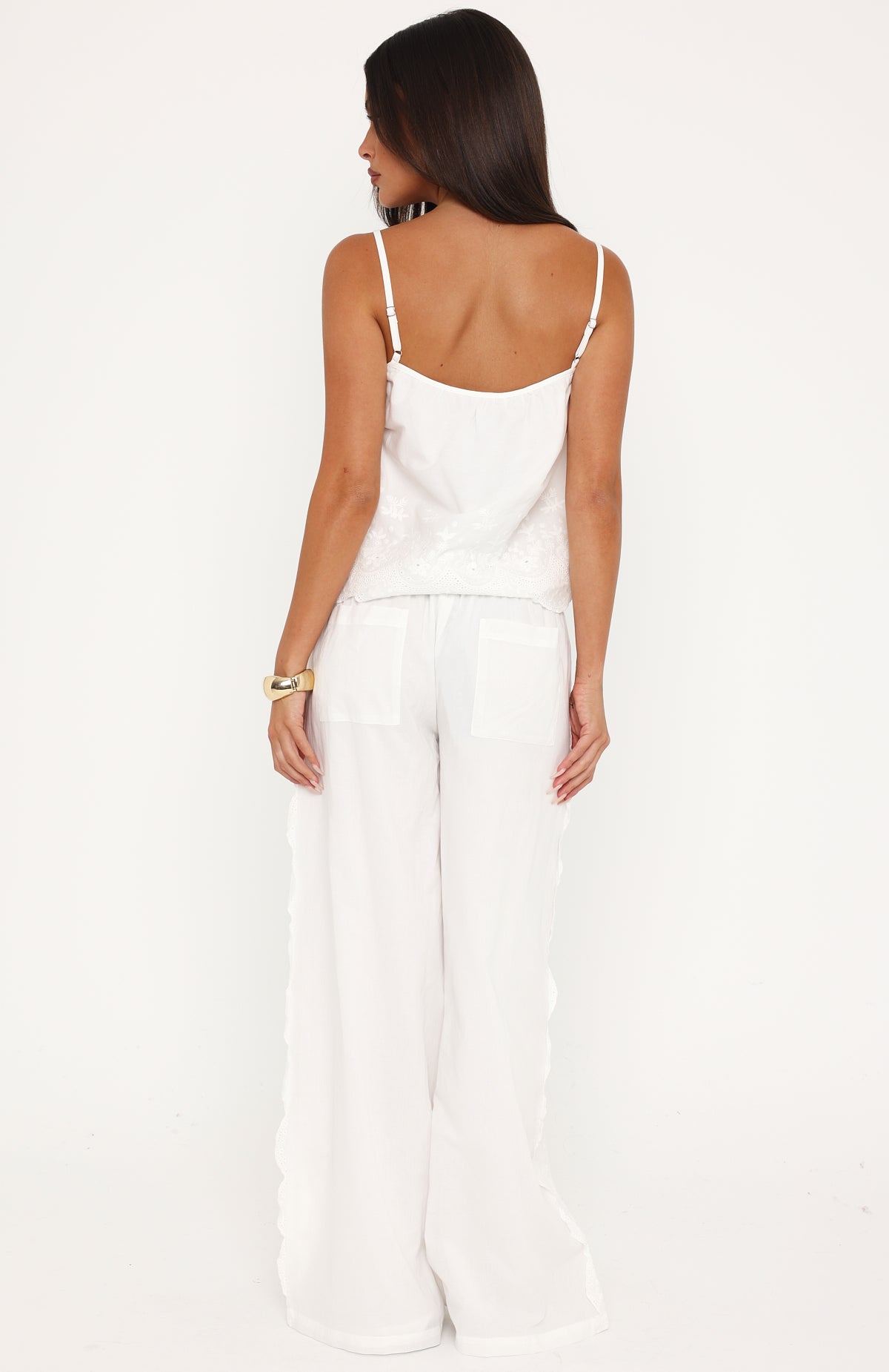 Love Me Or Not Wide Leg Pants White