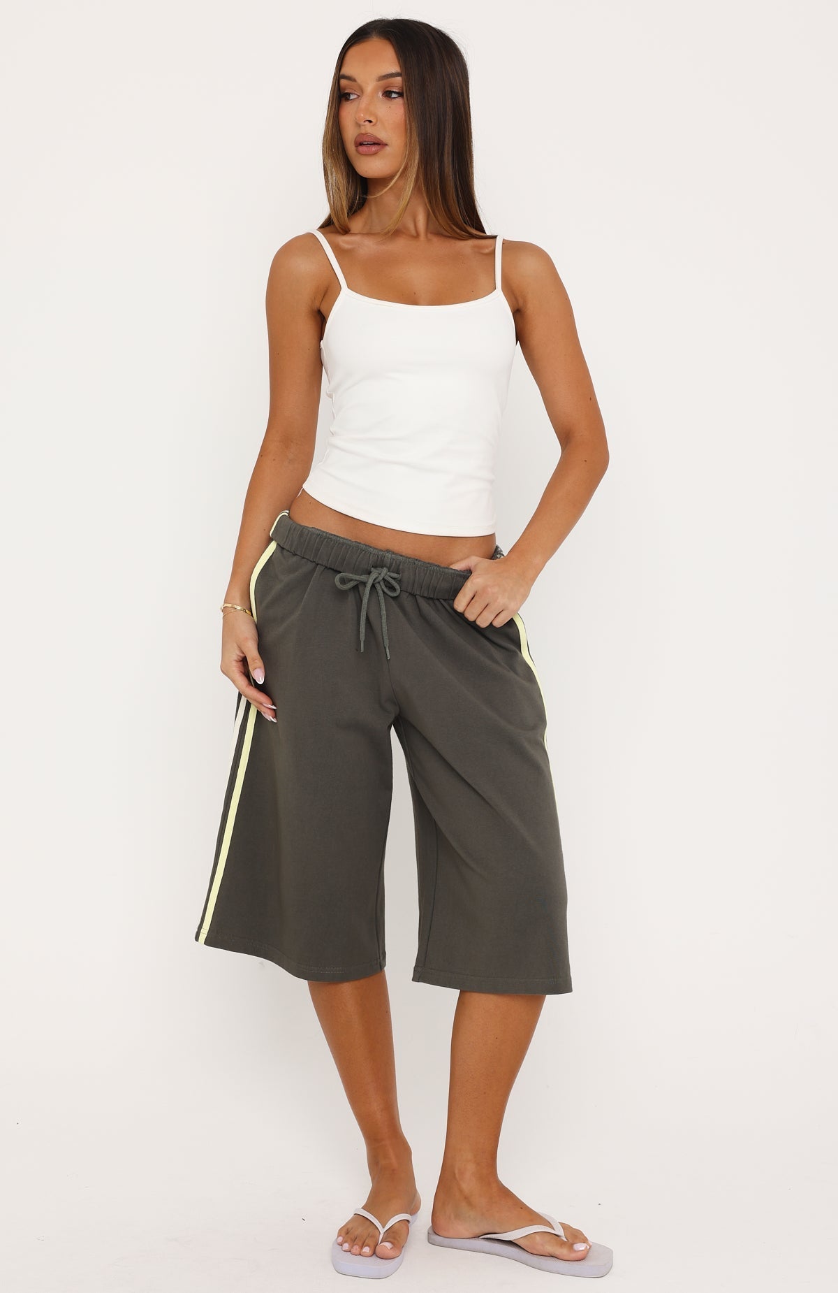 Call It Ours Relaxed Shorts Khaki