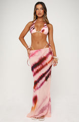 Luminous Maxi Skirt Blurred Motion
