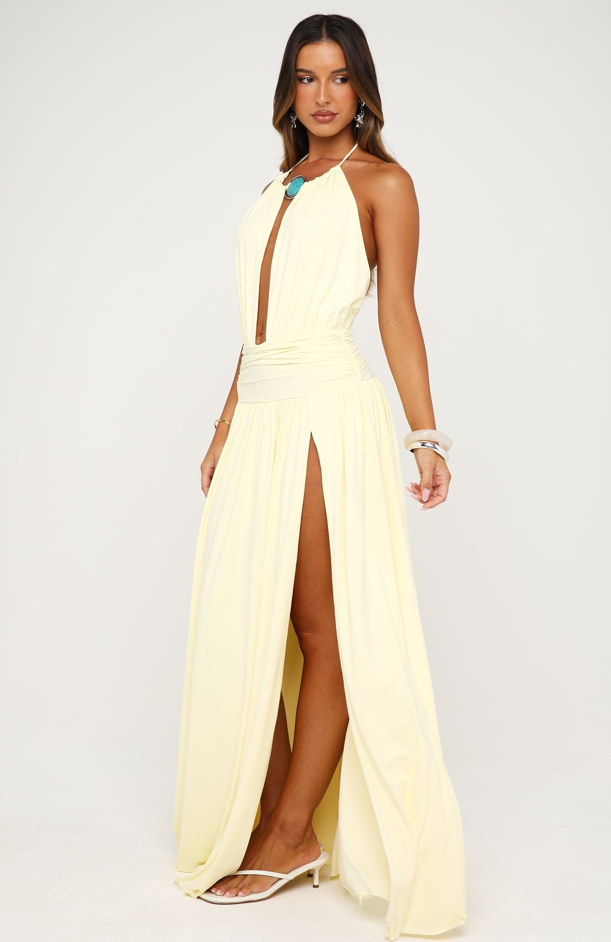 Light Of Amour Maxi Dress Lemon