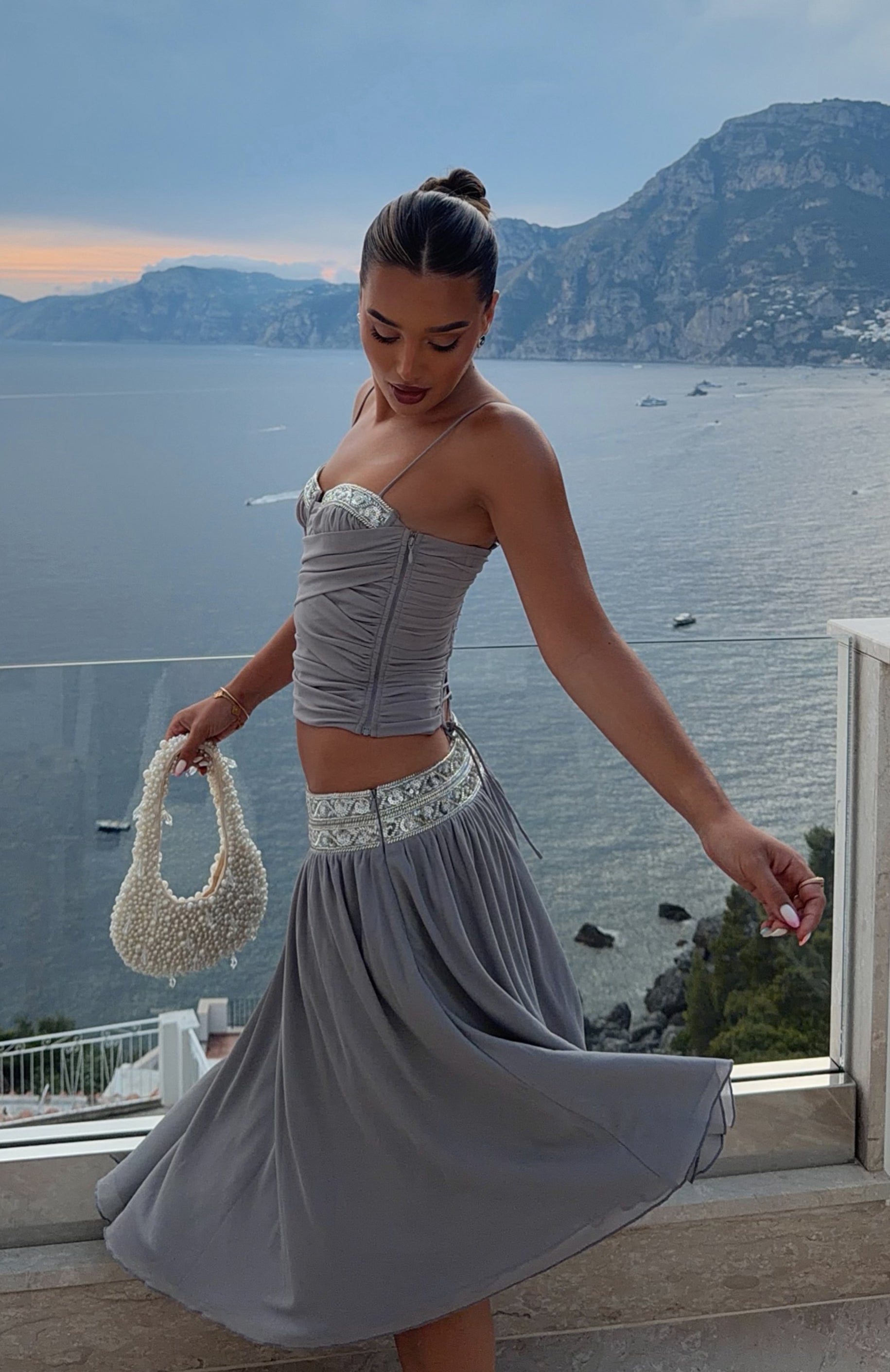 Alegria Midi Skirt Dove