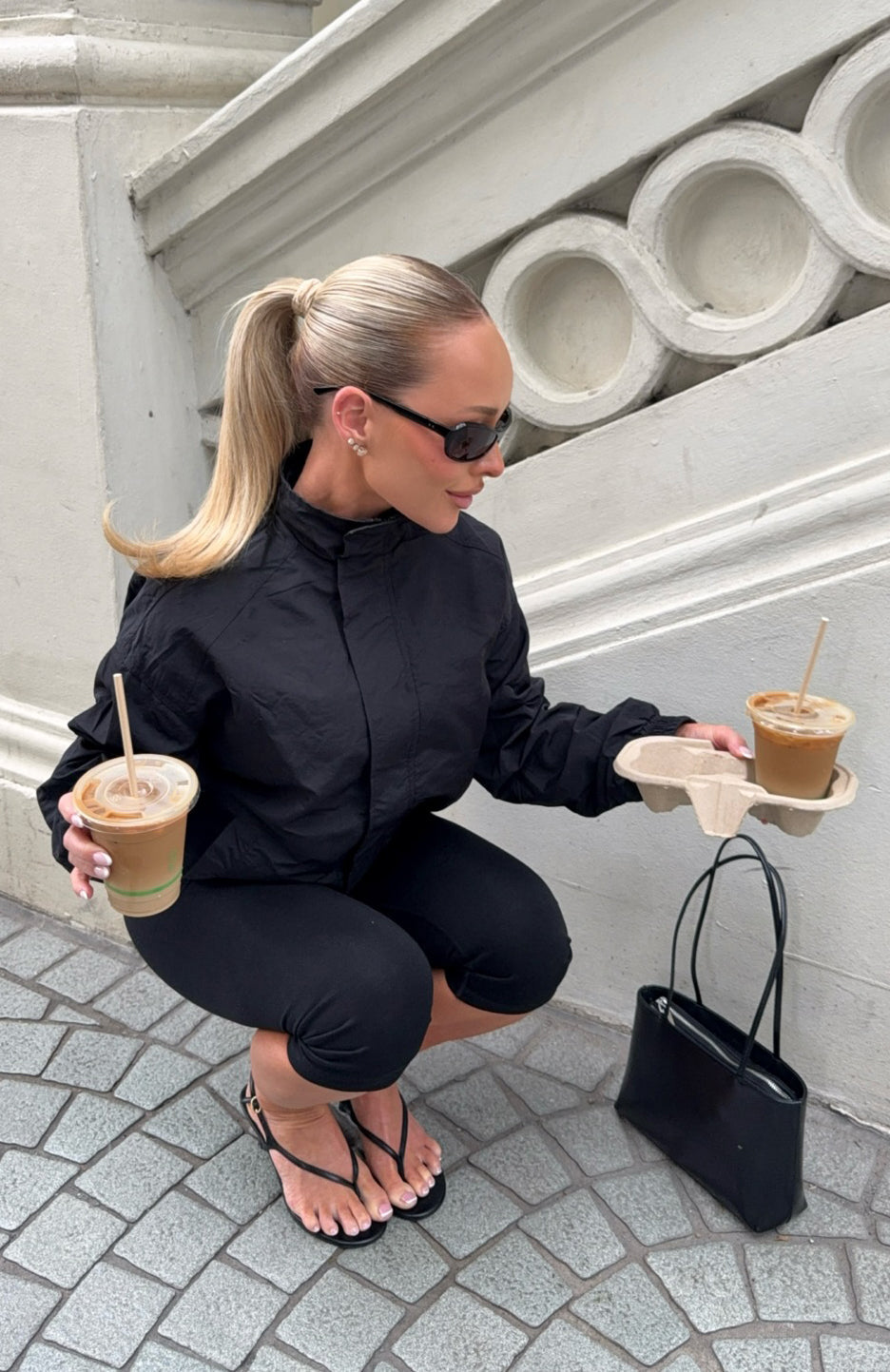 Cool Vibe Funnel Neck Jacket Black