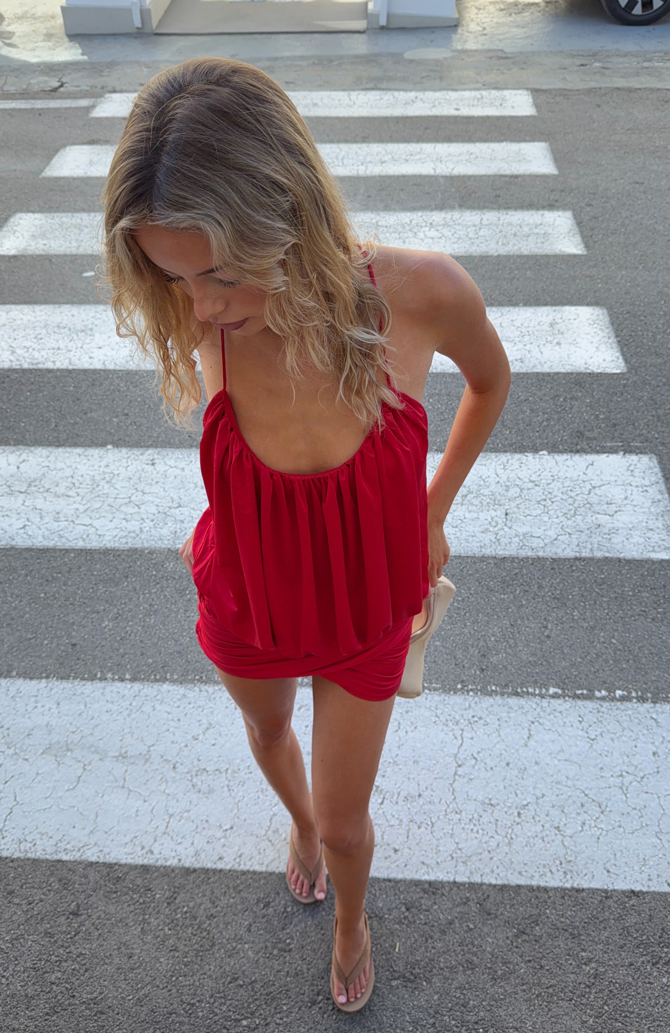 Bound To Slay Mini Dress Ruby