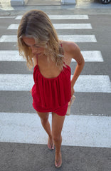 Bound To Slay Mini Dress Ruby