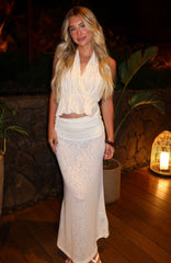 Stay So Sweet Halter Top Cream