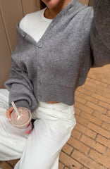 Filipa Knit Cardigan Grey Marle