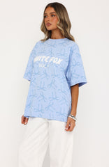 Vol. 1 Oversized Tee Blue Bow
