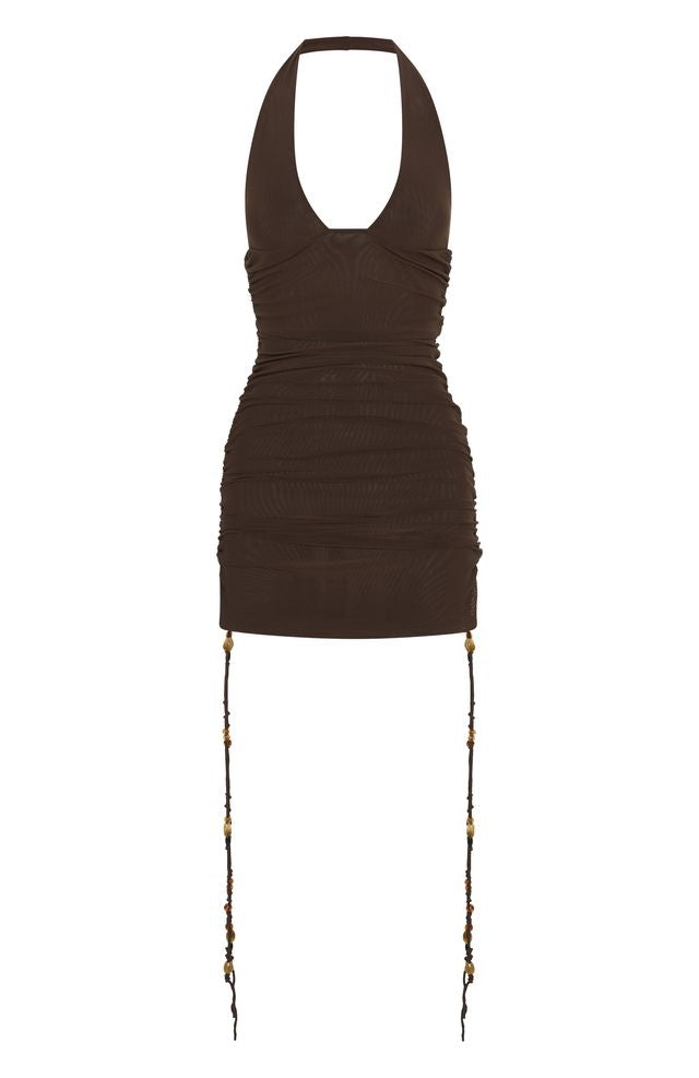 Hearts Desire Mini Dress Chocolate
