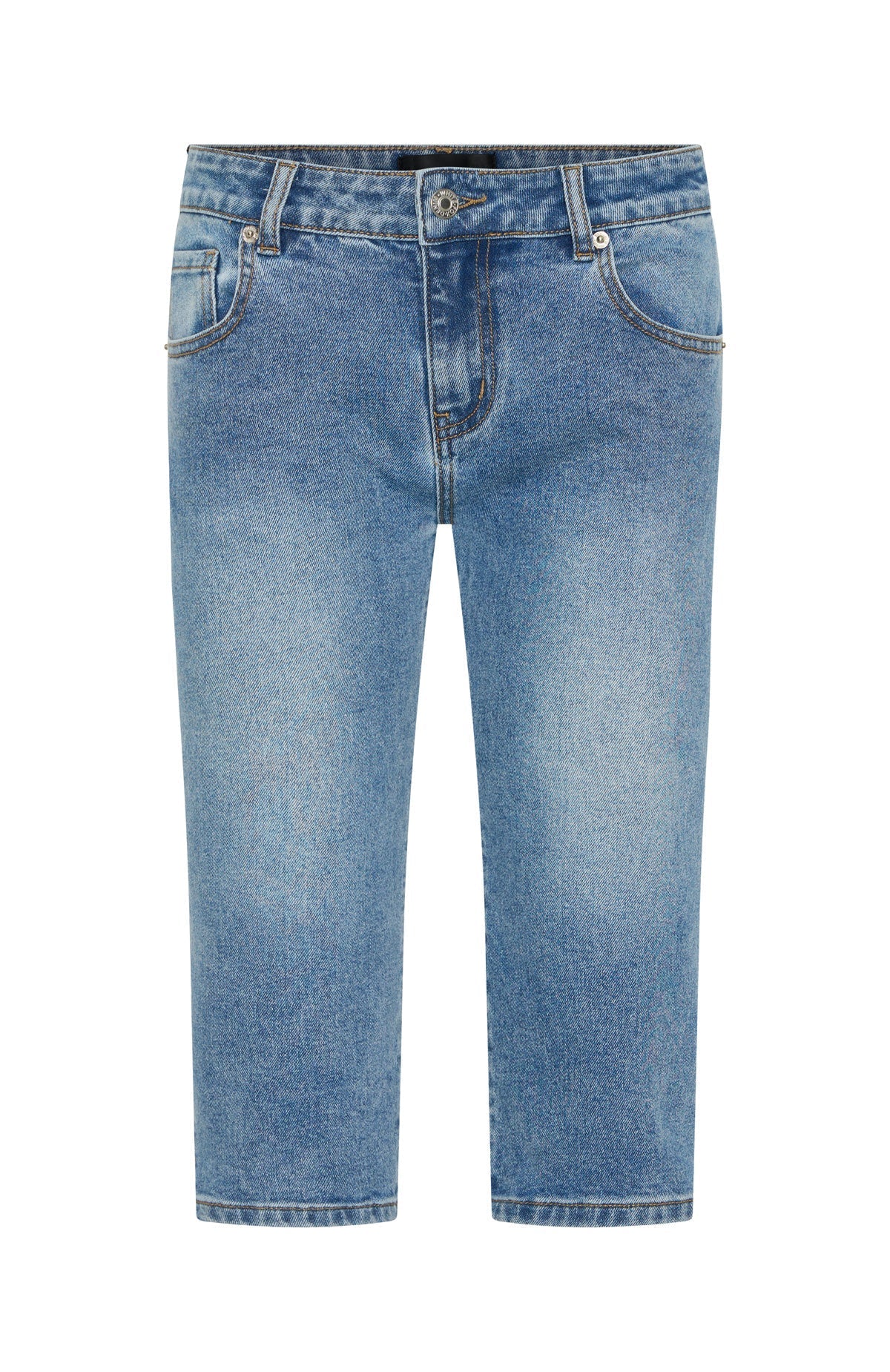 Annie Low Rise Capri Jeans Vintage Light Blue Wash
