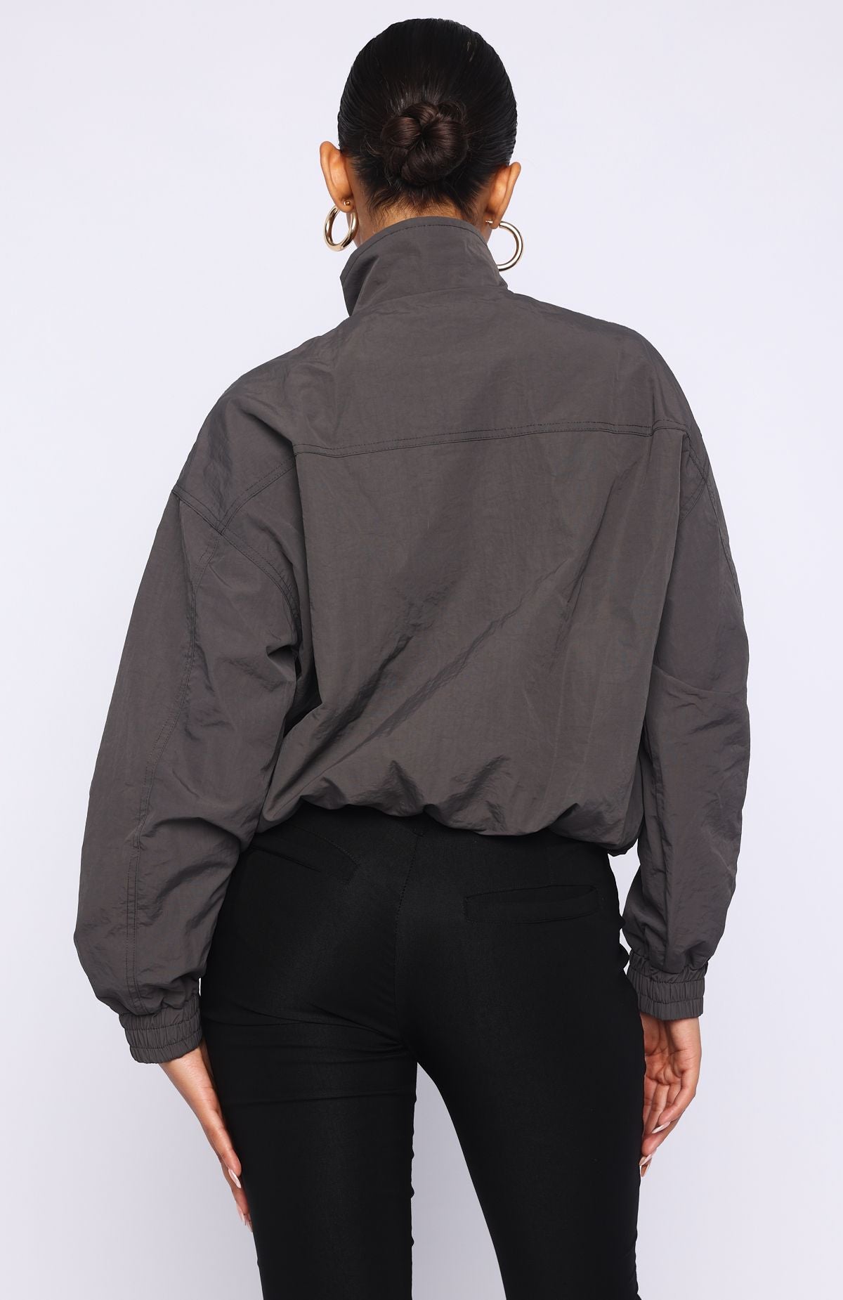 Cool Vibe Funnel Neck Jacket Steel