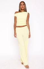 Turn Heads Fast Pants Lemon