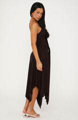 Drifting Away Maxi Dress Chocolate