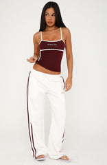 Breaking Your Heart Track Pants White