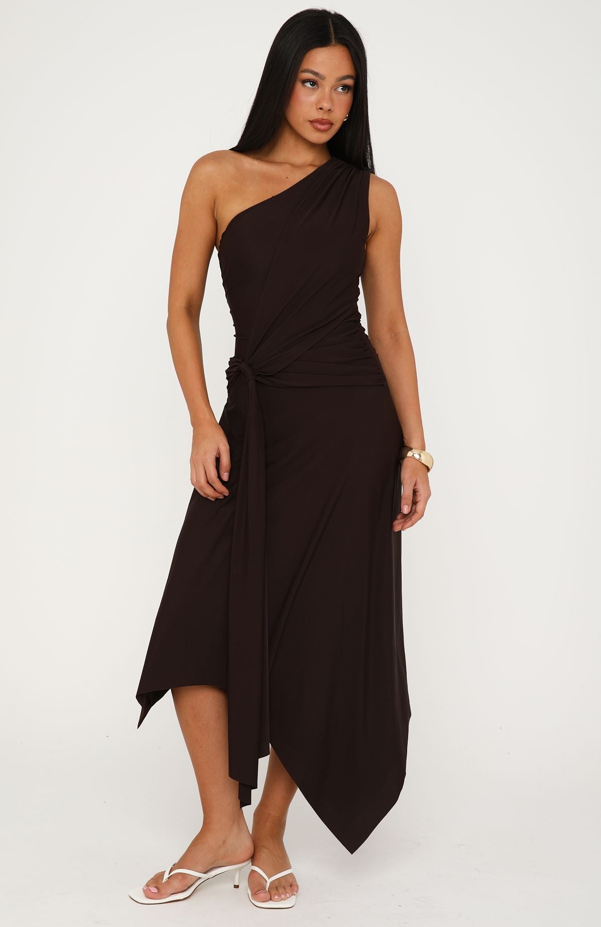 Drifting Away Maxi Dress Chocolate