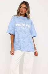 Vol. 1 Oversized Tee Blue Bow
