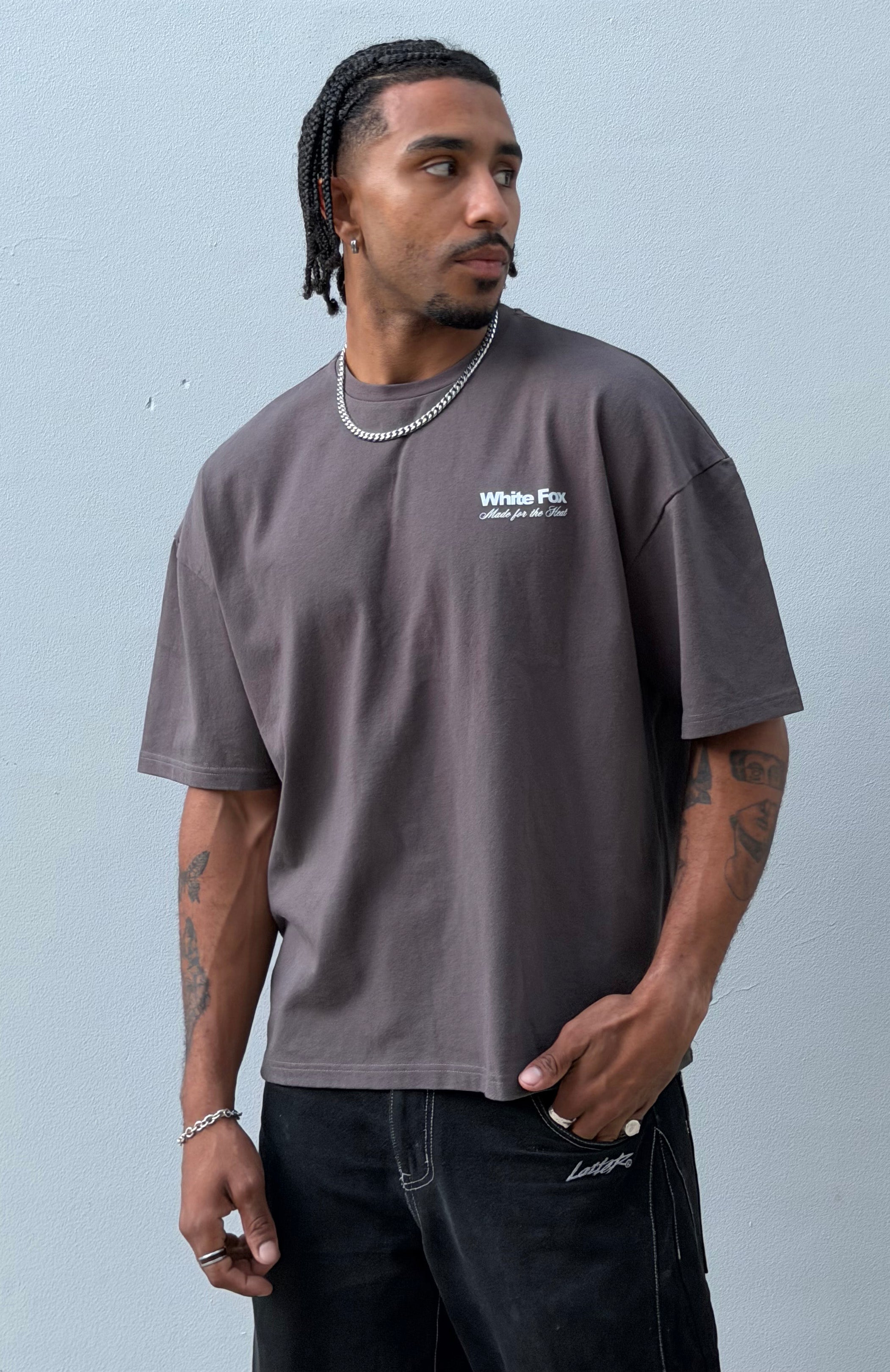 Made For The Heat Oversized Tee Charcoal