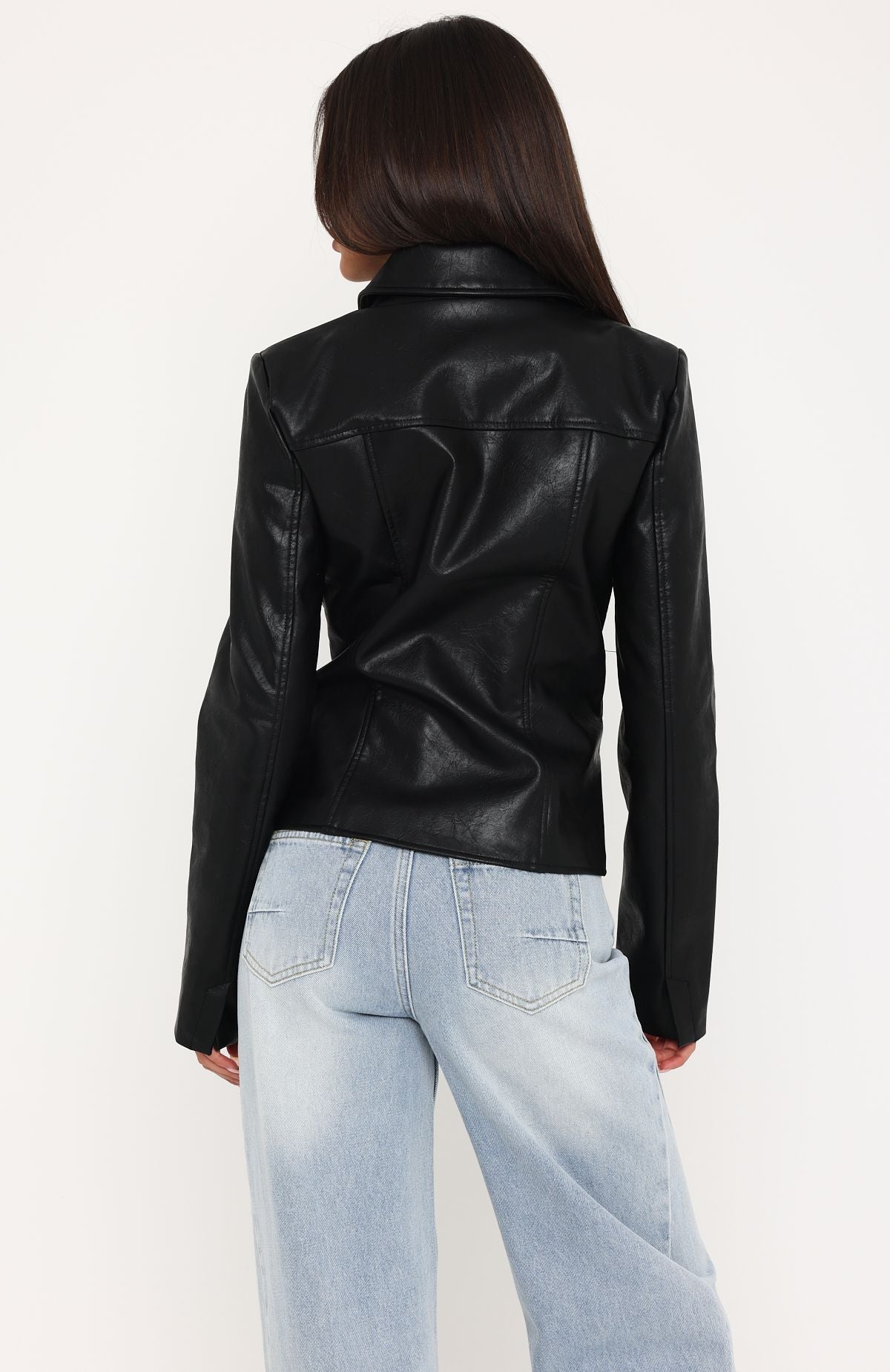 Classic Babe PU Jacket Black
