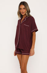 Comfort Coded Pyjama Set Plum