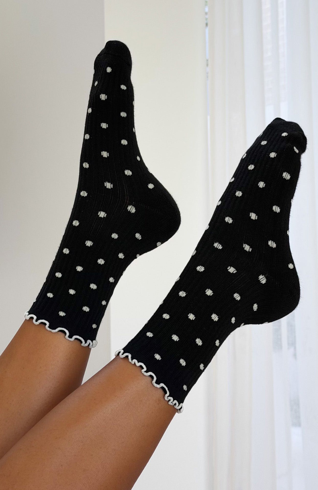 Worth Sharing 2 Pack Socks Cream/Black