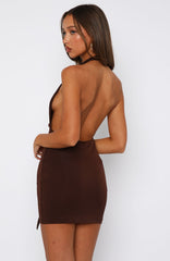 Let's Get Loud Mini Dress Chocolate