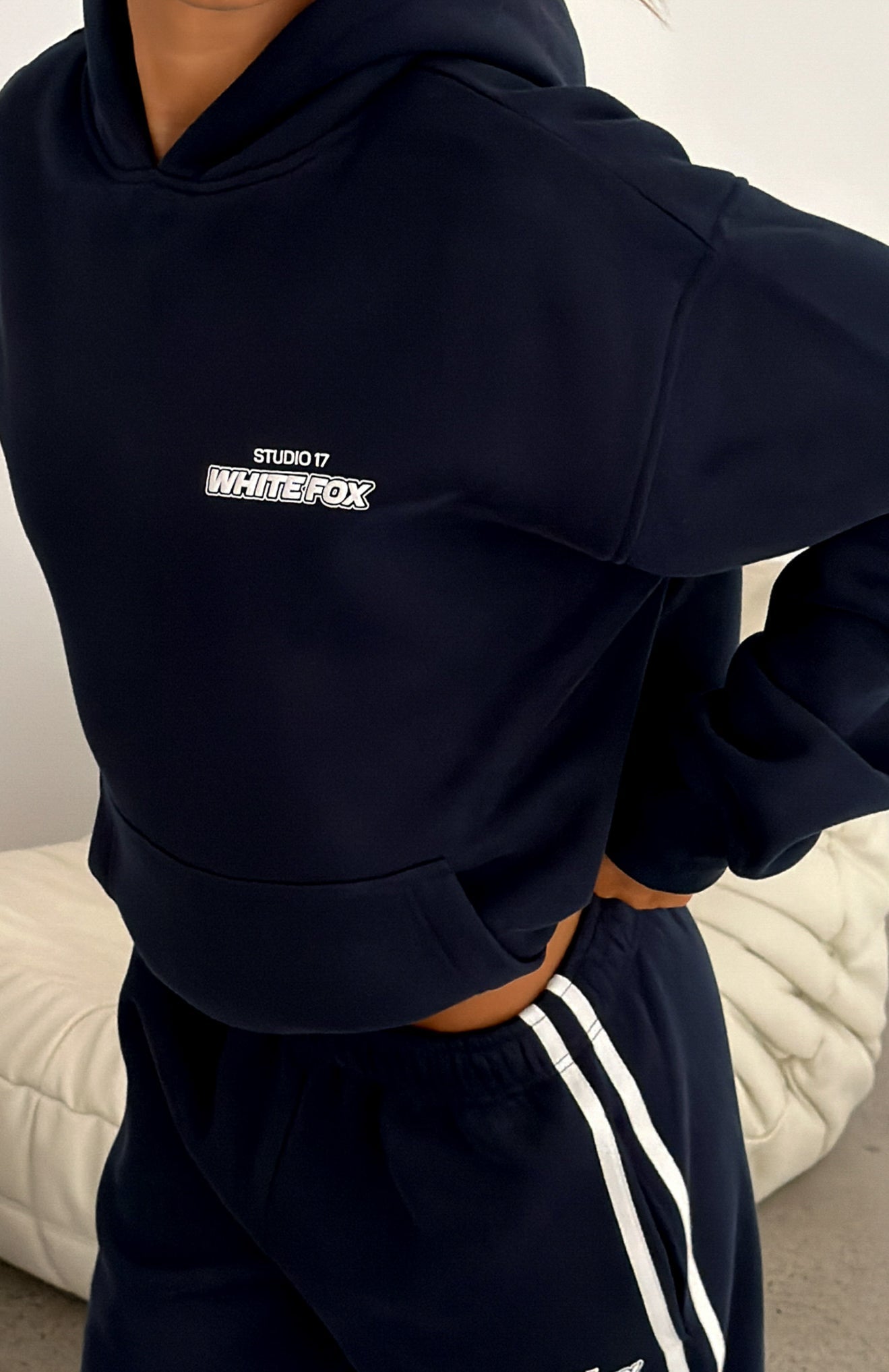 Studio 17 Spencer Oversized Hoodie Navy