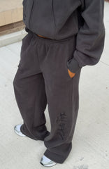 Studio 17 Willa Wide Leg Sweatpants Charcoal