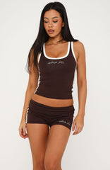 Empty Promises Tank Top Chocolate