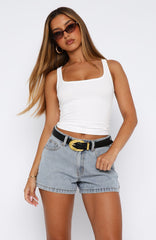 Take Over Together Denim Shorts Light Blue Wash