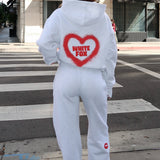 11th Street City Girl At Heart Wide Leg Sweatpants Cherry Glaze