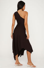 Drifting Away Maxi Dress Chocolate