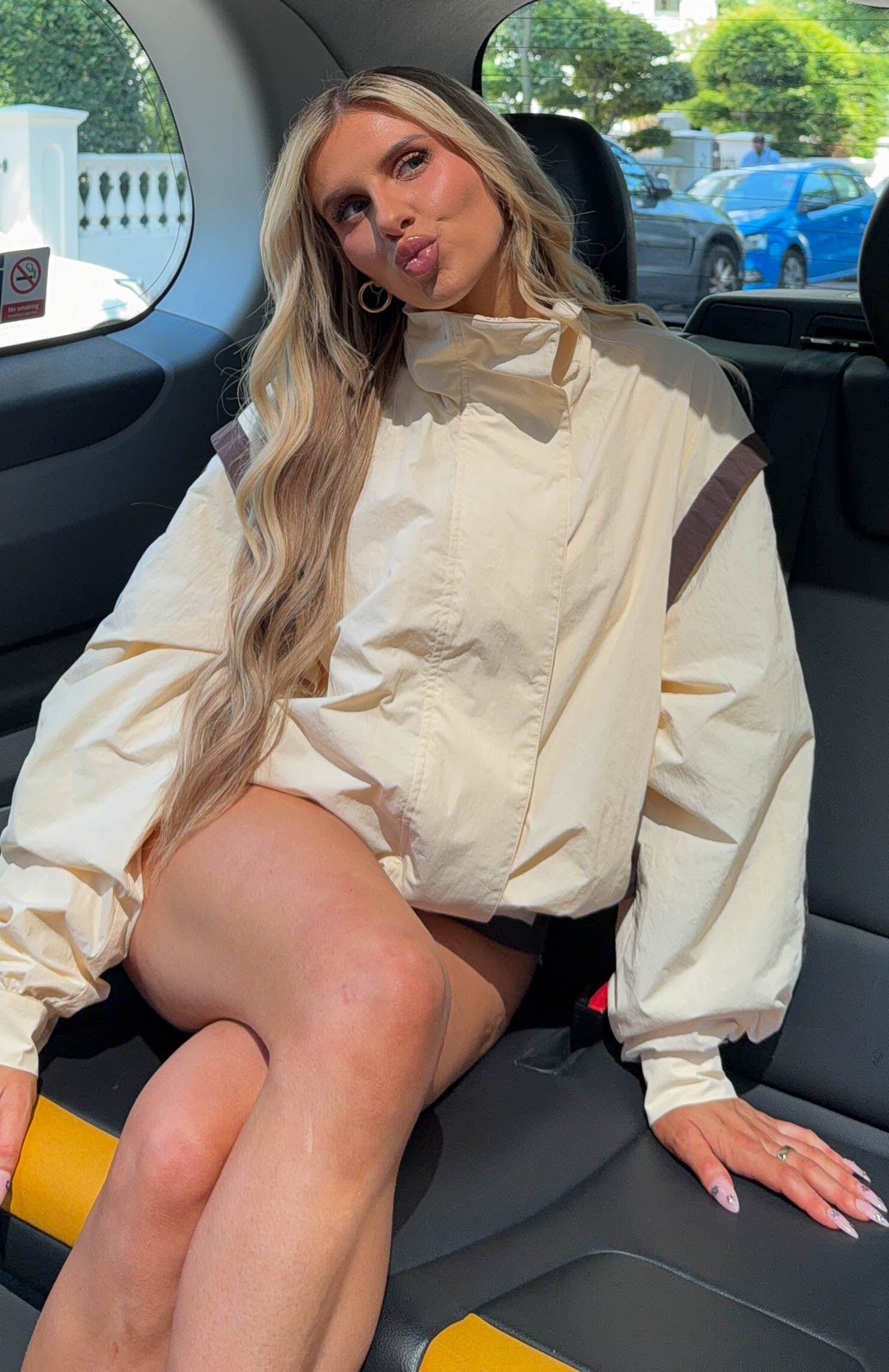 Back For Good Windbreaker Jacket Cream/Chocolate