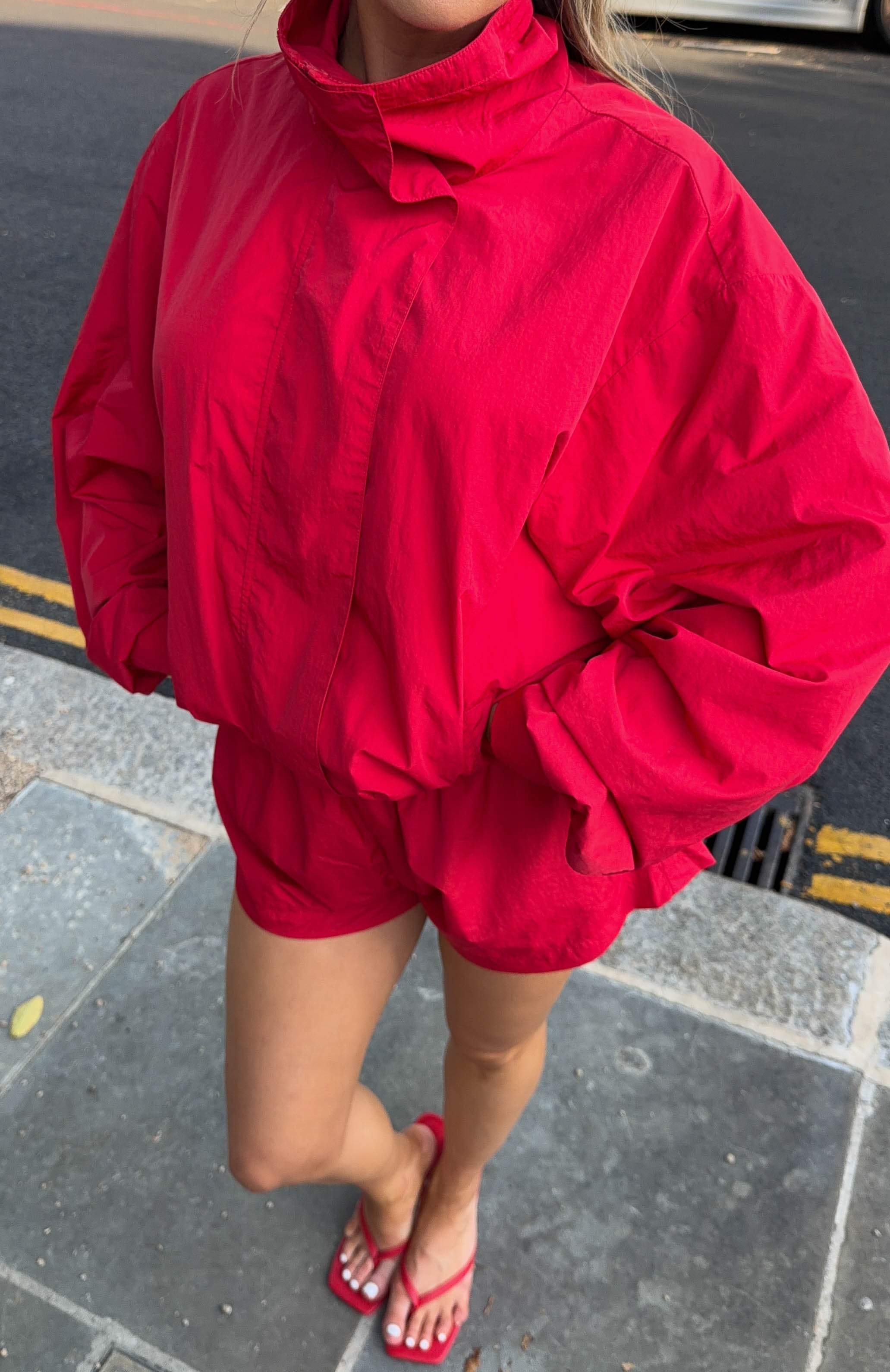Back For Good Windbreaker Jacket Red