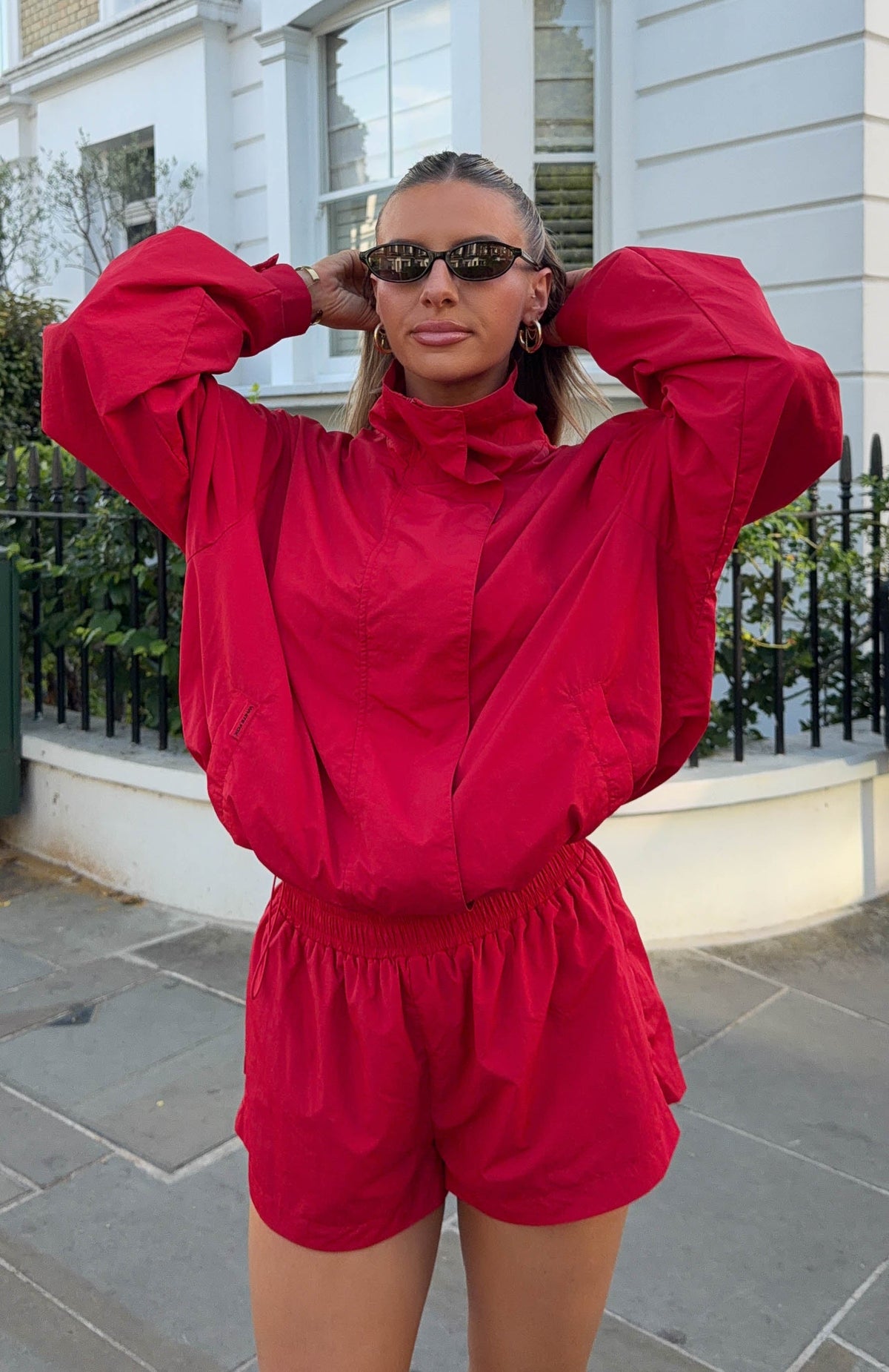 Love The Chase Cropped Shorts Red