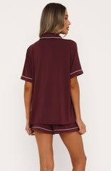 Comfort Coded Pyjama Set Plum