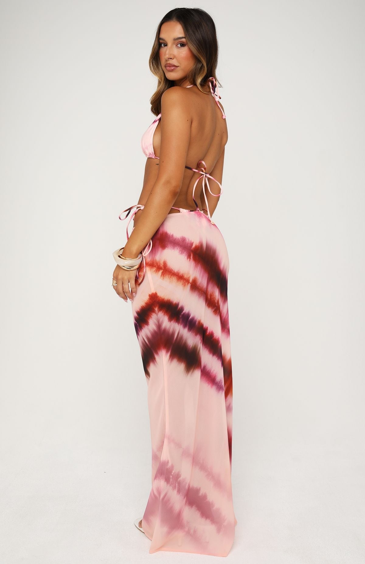 Luminous Maxi Skirt Blurred Motion