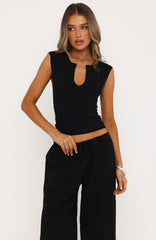 Something Cute Top Black